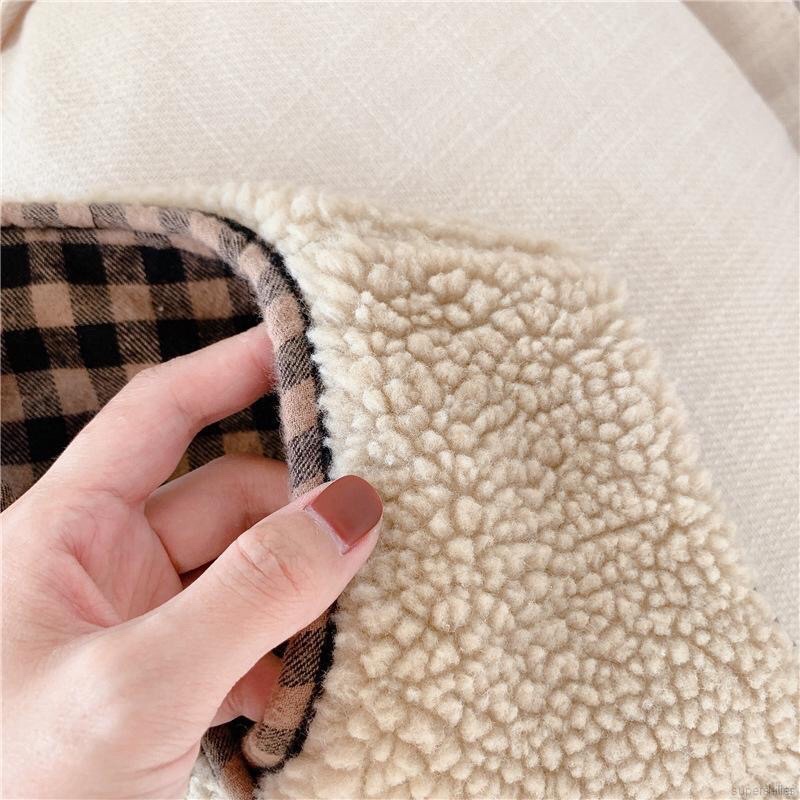 Áo gile lông cừu 2 mặt sz 80