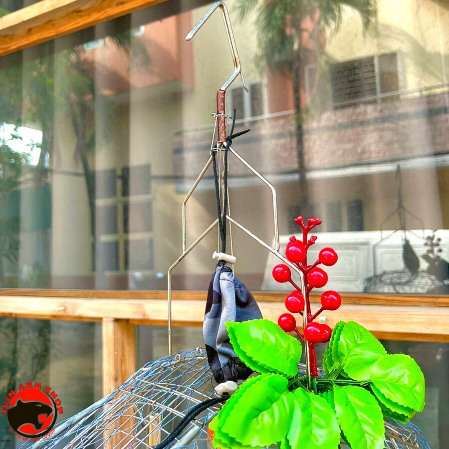 Lồng Bẫy Chào Mào Inox Kèm Phụ Kiện
