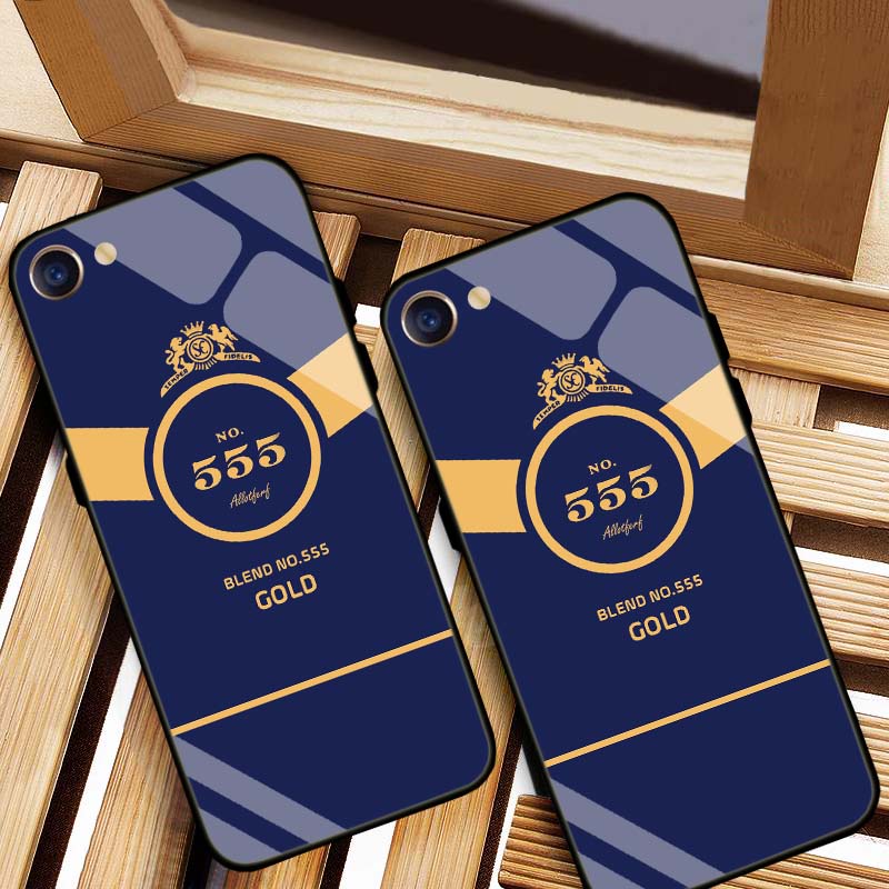 ỐP OPPO A83, F3, F3 PLUS HÌNH 555 LƯNG KÍNH CƯỜNG LỰC CAO CẤP