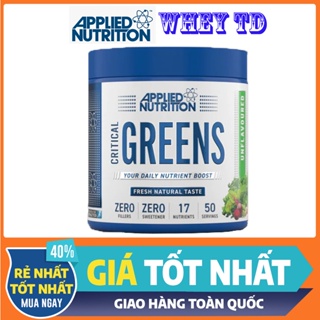 Critical Greens Applied Nutrition 50 Servings 250Gr - Bột rau củ bổ sung chất xơ và vitamin