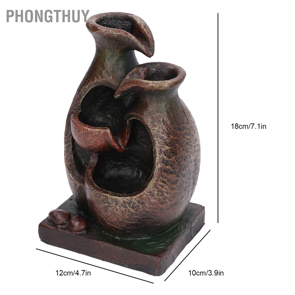 Thác nước phong thuỷ -  Đài phun nước để bàn trang trí văn phòng tại nhà 5V