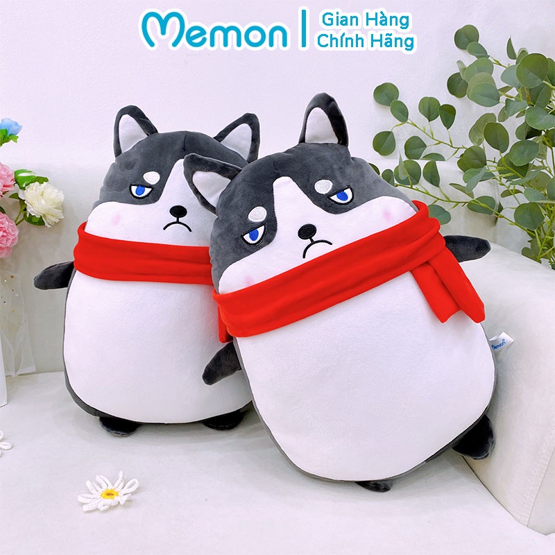 Gấu Bông Chó Shiba Quàng Khăn Đỏ Cao Cấp Memon