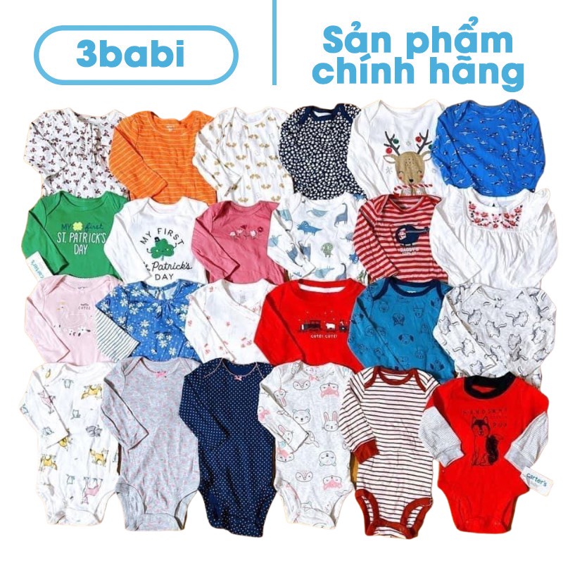Body chip tay dài cho bé trai và bé gái nhiều màu