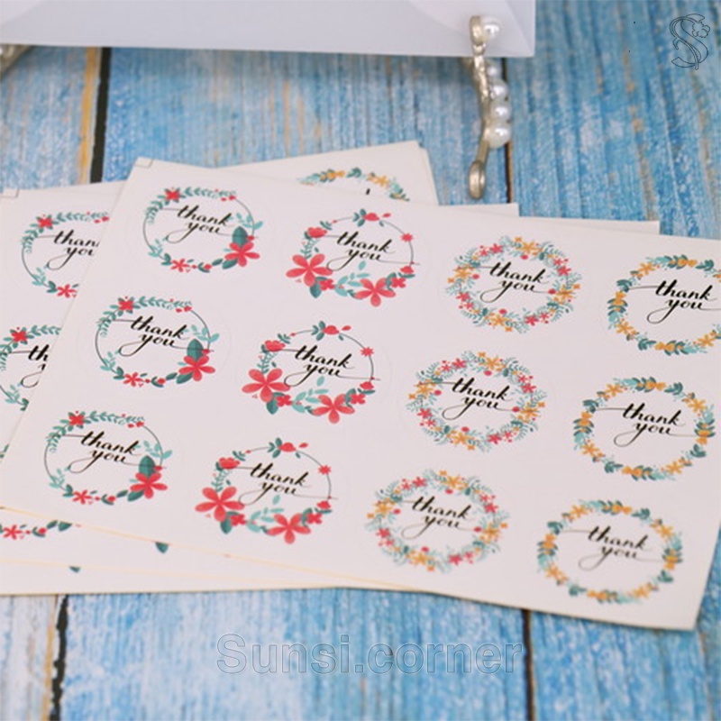 Tem Dán Sticker Trang Trí Hộp Quà Tặng, Bao Thư