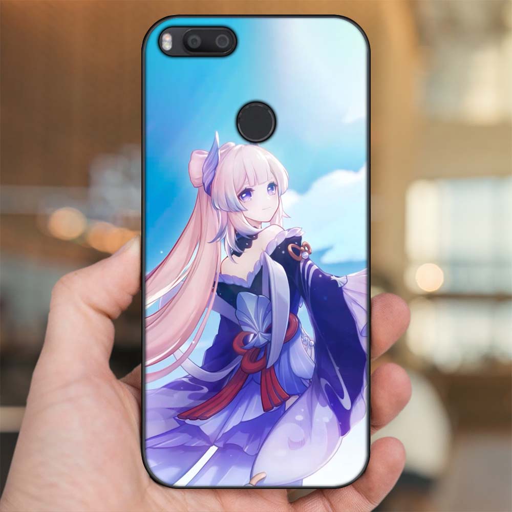 Ốp lưng Xiaomi Mi A1, Mi 5X viền đen in hình Sangonomiya Kokomi Genshin Impact