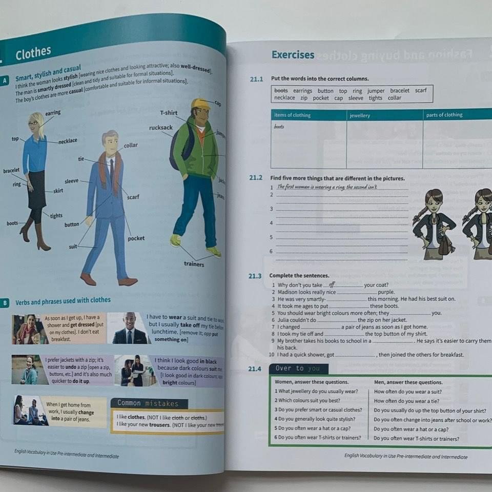 English vocabulary in use 4q - bộ nhập màu - tặng audio