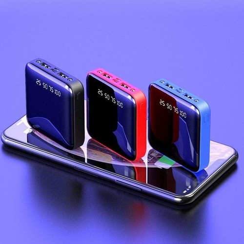 Sạc Dự Phòng Power Bank Mặt Kính Cao Cấp 20000 mAh