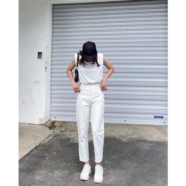 Quần momjeans trơn ZR
