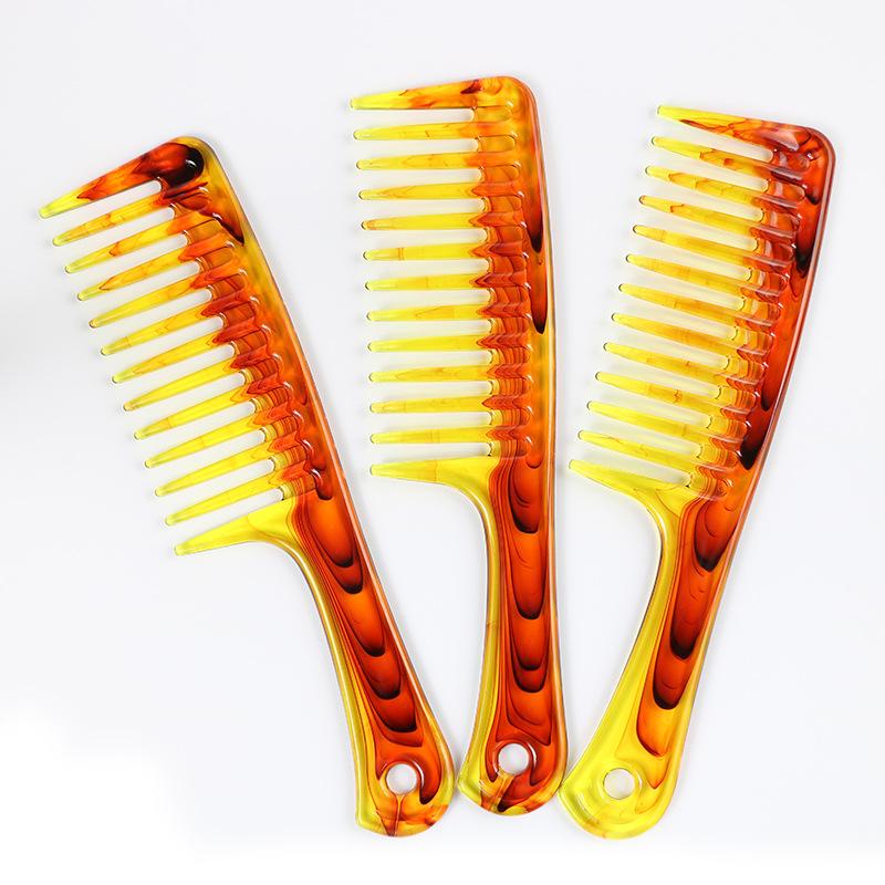Lược Gỡ Rối Tóc Màu Hổ Phách Chất Liệu Nhựa Cao Cấp