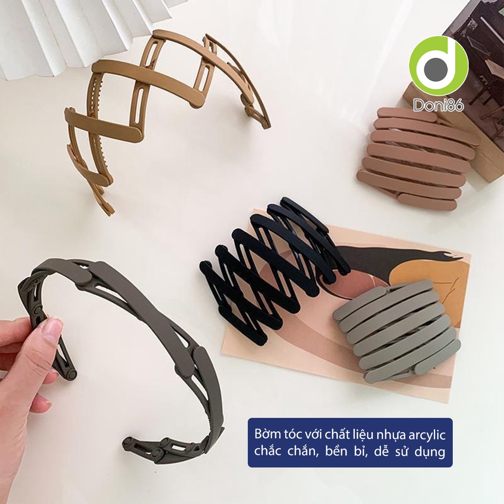 Cài tóc gấp gọn tiện dụng, màu sắc đa dạng, bền bỉ, không gây rụng tóc - Doni - DOPK311