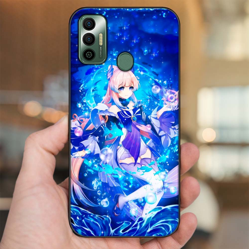 Ốp lưng Tecno Pova Neo viền đen in hình Sangonomiya Kokomi Genshin Impact