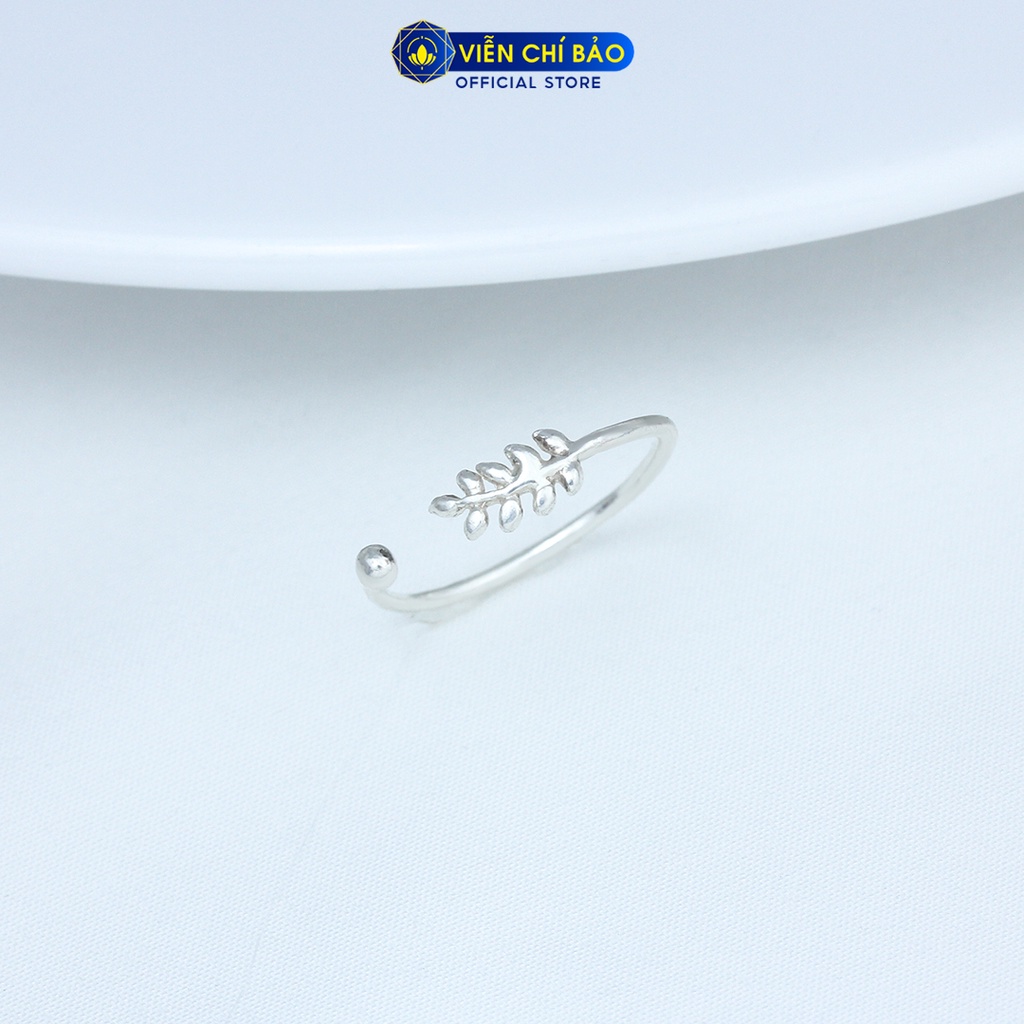 Nhẫn bạc họa tiết Lá cây chất liệu bạc 925 thời trang phụ kiện trang sức nữ Viễn Chí Bảo N400336