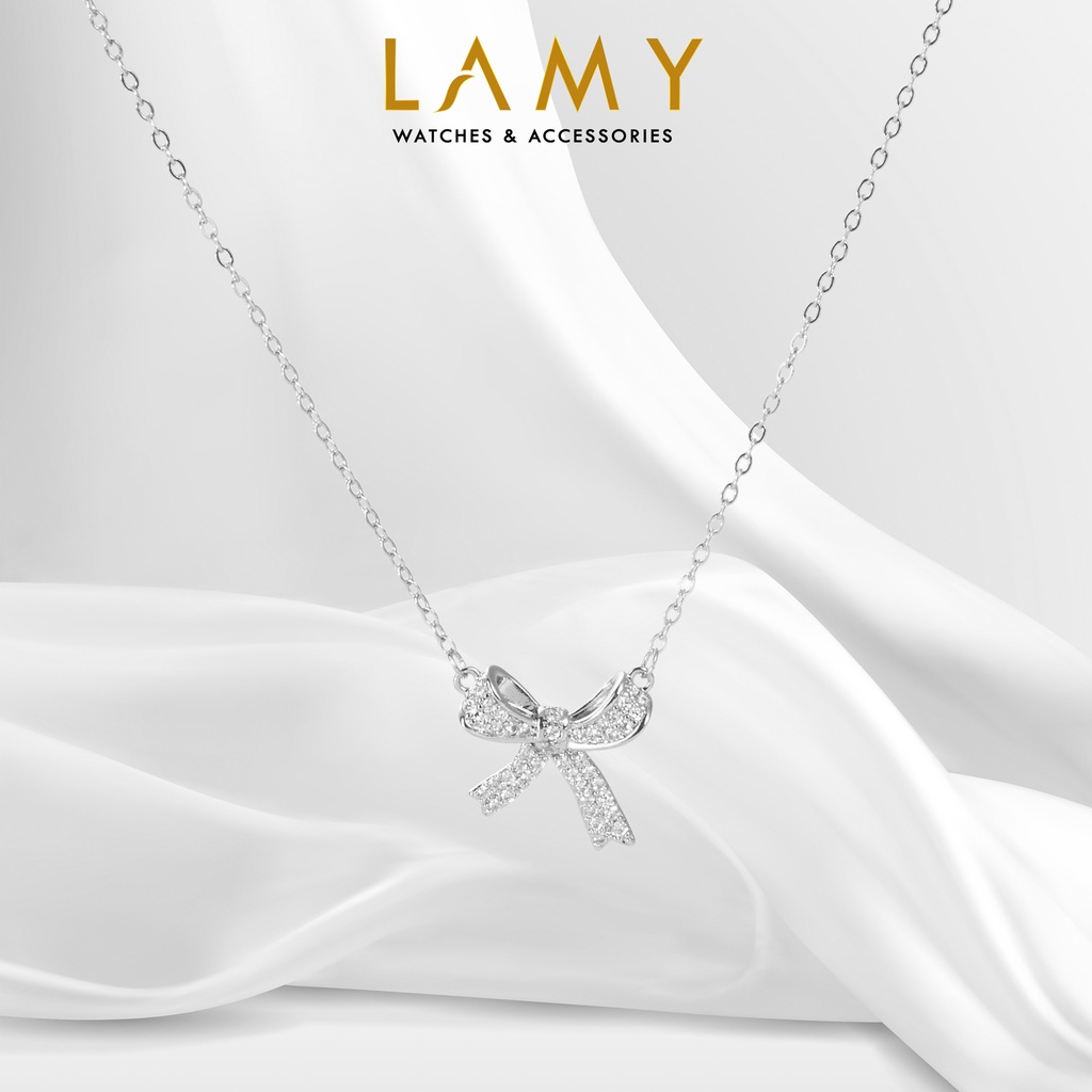 Dây chuyền bạc nữ CDE Bow Necklace Silver CDE601902 - Bạc cao cấp S925