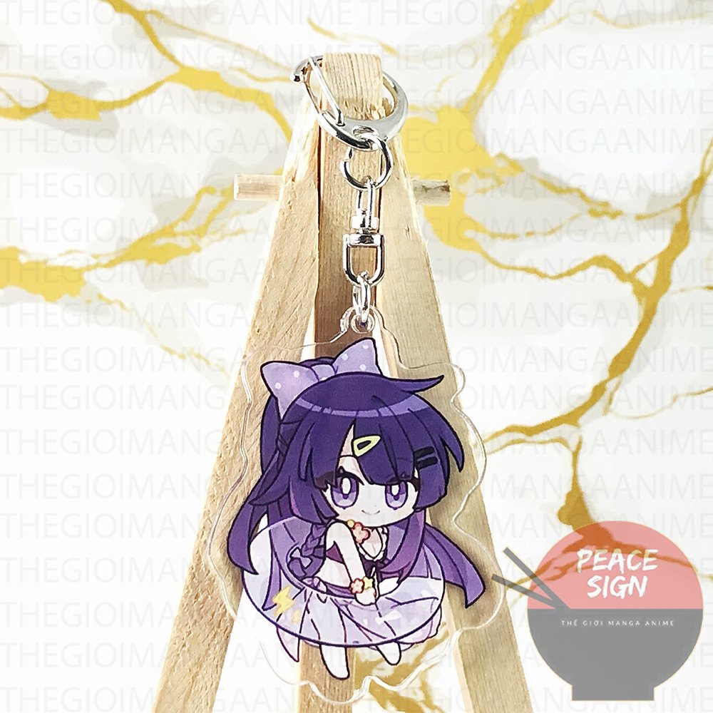 ( Mica trong acrylic ) Móc khóa HONKAI IMPACT 3 ver PHAO BƠI game chibi anime móc treo tiện lợi