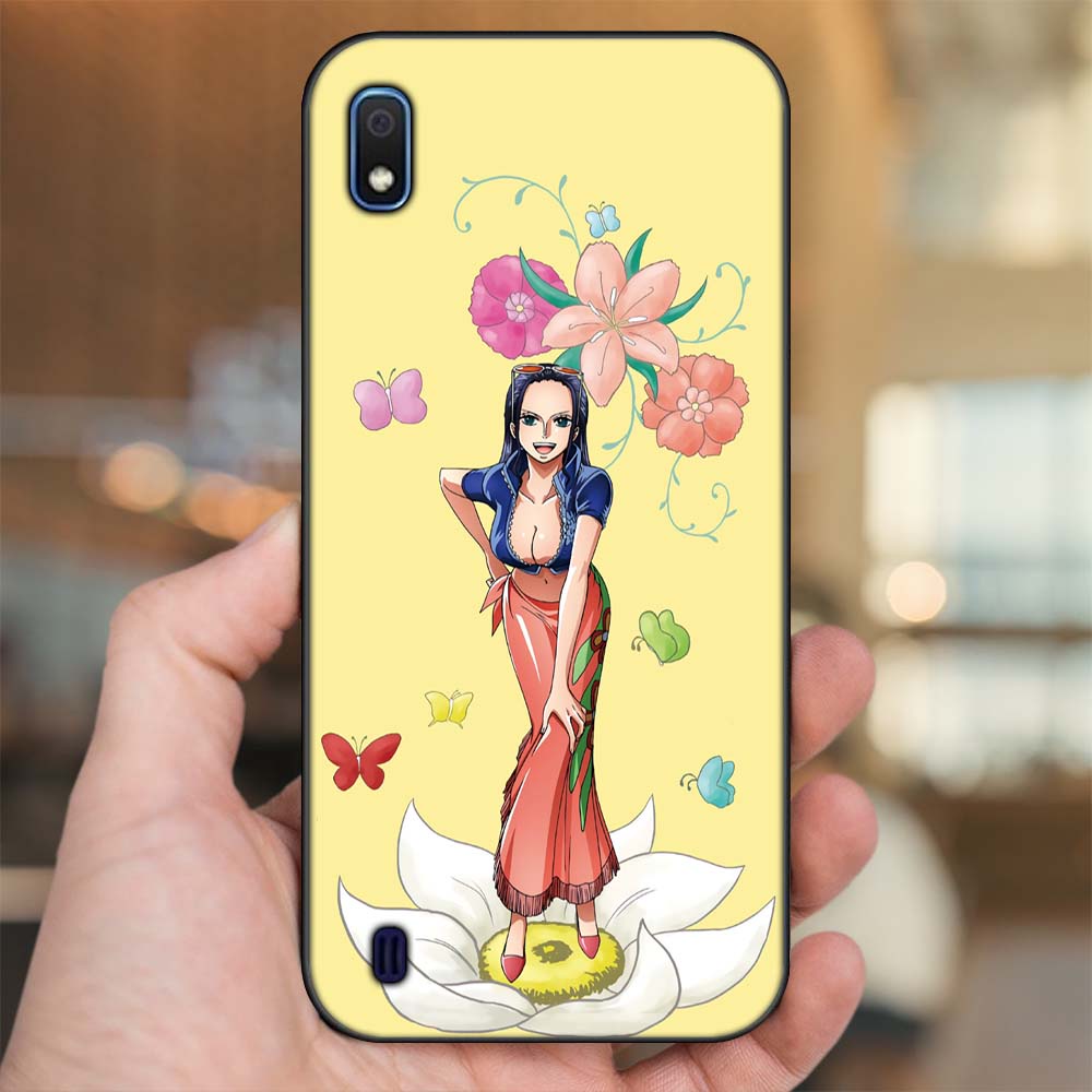 Ốp lưng Samsung A10 viền đen in hình Nico Robin One Piece Đảo Hải Tặc