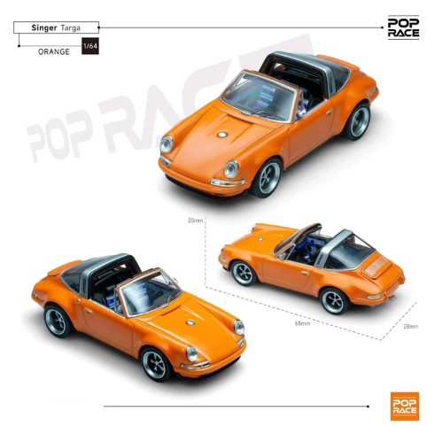 Mô hình ô tô Singer Targa 1/64 Poprace