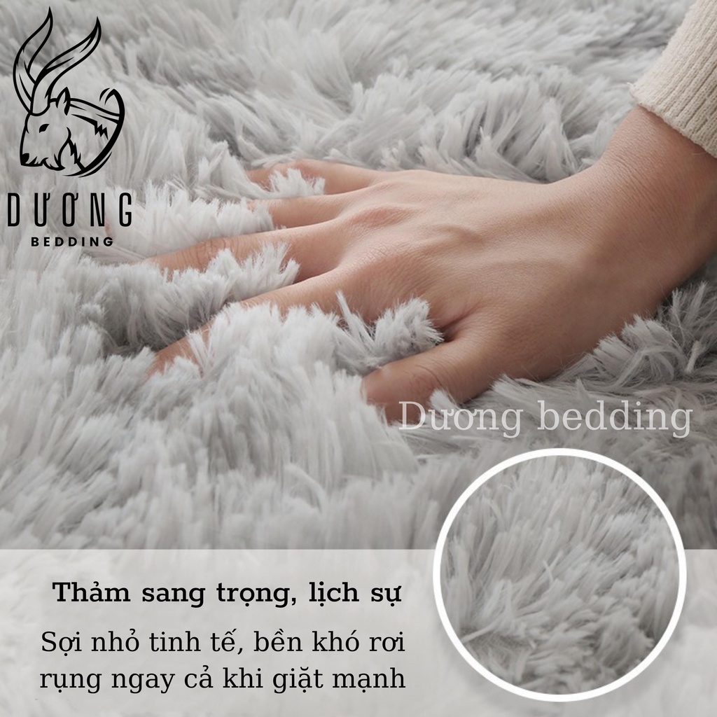 Thảm lông trải sàn phòng ngủ, Thảm trải sàn phòng khách cao cấp mềm mịn đầy đủ kích thước