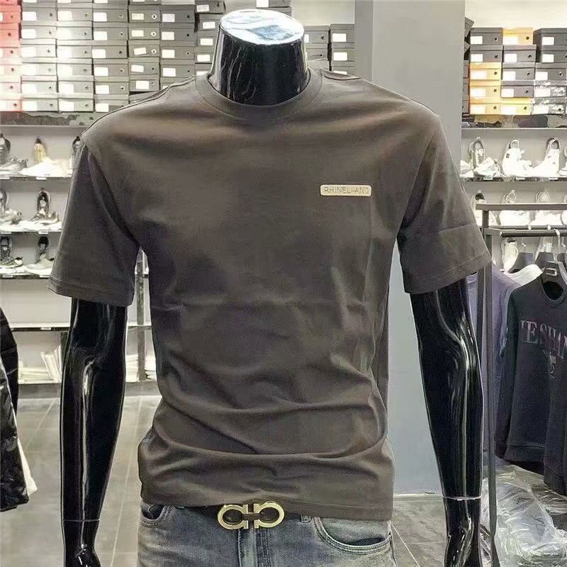 Áo Thun Tay Ngắn Cổ Tròn In Chữ Phong Cách Đường Phố Thời Trang Mùa Hè Dành Cho Nam