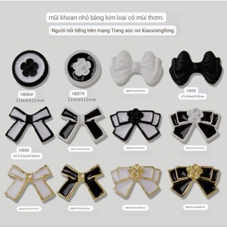 Charm nơ kim loại trang trí móng,mẫu charm mới nail