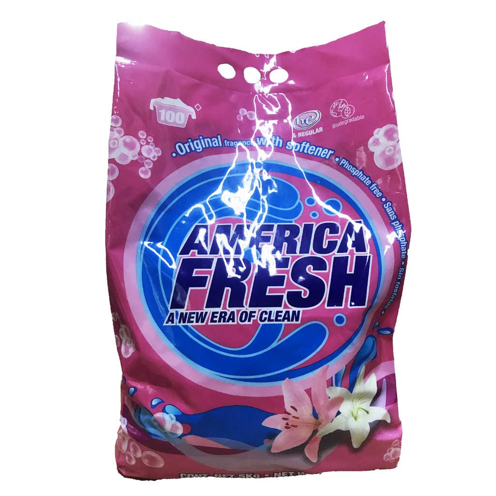 Bột giặt America Fresh Original Fragrance 5kg