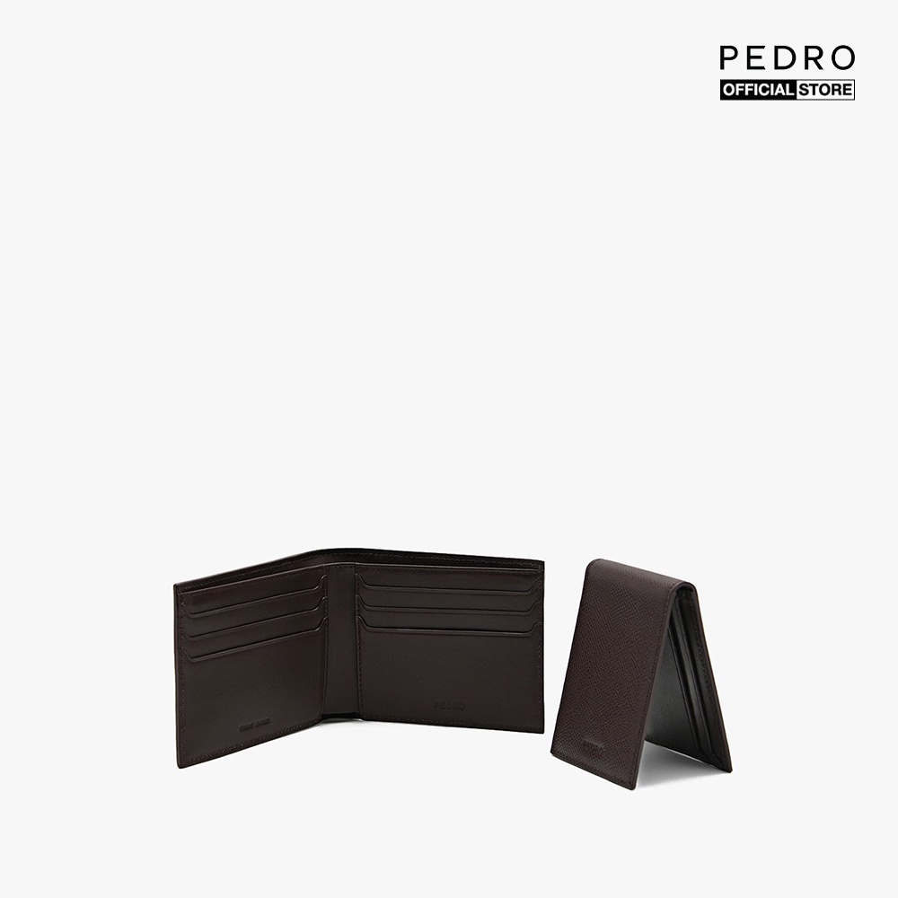 PEDRO - Ví nam dáng ngắn chữ nhật dạng gập Embossed Leather Bi Fold PM4-16500073-1-29