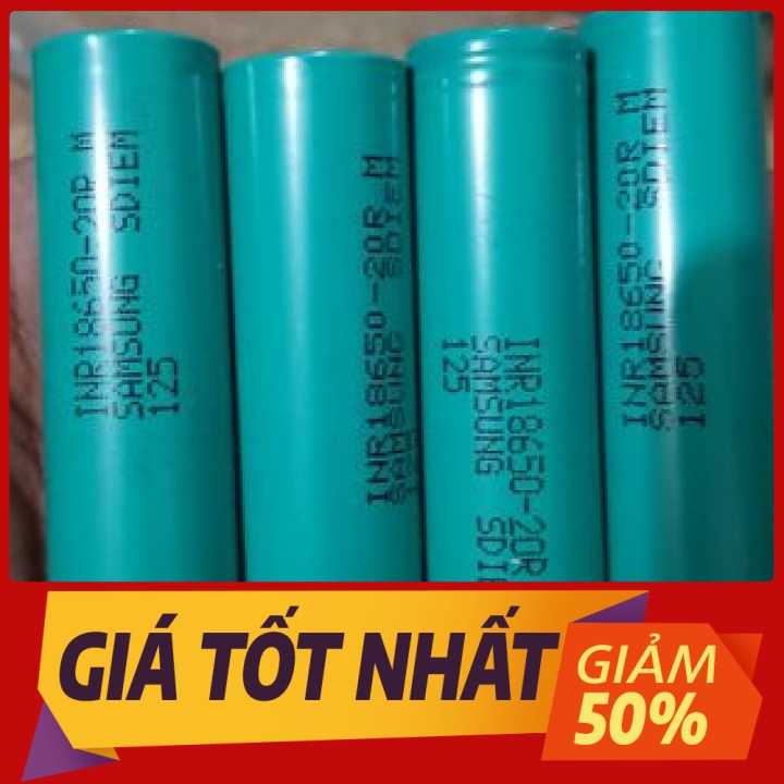 Cell Pin SamSung 20R dung lượng 2500-3200mAh xả cao 20A tháo khối [SHOP MỚI]