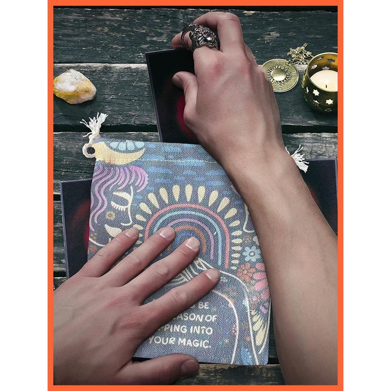 Túi Dây Rút Đựng Thẻ Bài Tarot / Trang Sức / Tiền Xu / Bài Tarot Cổ Điển Ngăn Chặn chunvn