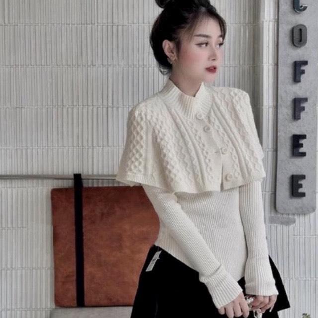 Sét áo len choàng 4 màu hàng QC loại đẹp