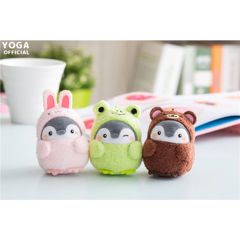 Thú Nhồi Bông Hình Chim Cánh Cụt / Chó Shiba / Cáo / Chim Cánh Cụt Đáng Yêu Treo Móc Khóa