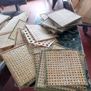 Tấm, phên tre đan vông 30cm decor trang trí