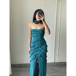 ĐẦM LƯỚI HOA HỒNG XANH