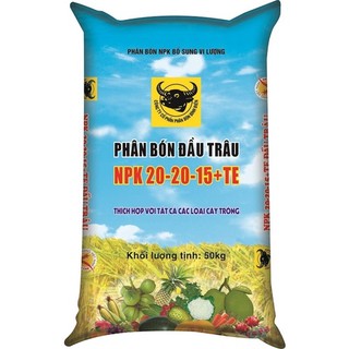 NPK ĐẦU TRÂU 20-20-15 + TE  (1KG)