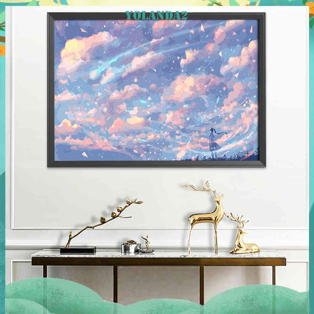 Bộ Tranh Thêu Chữ Thập 11CT 2 / DIY Hình Bầu Trời Đầy Sao Màu Sắc