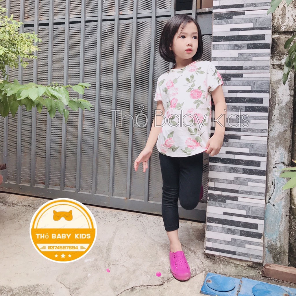 [15-20KG}Áo thun ngắn tay bé gái xuất dư old navy, mềm mát, thấm hút mồ hôi thỏ baby kids