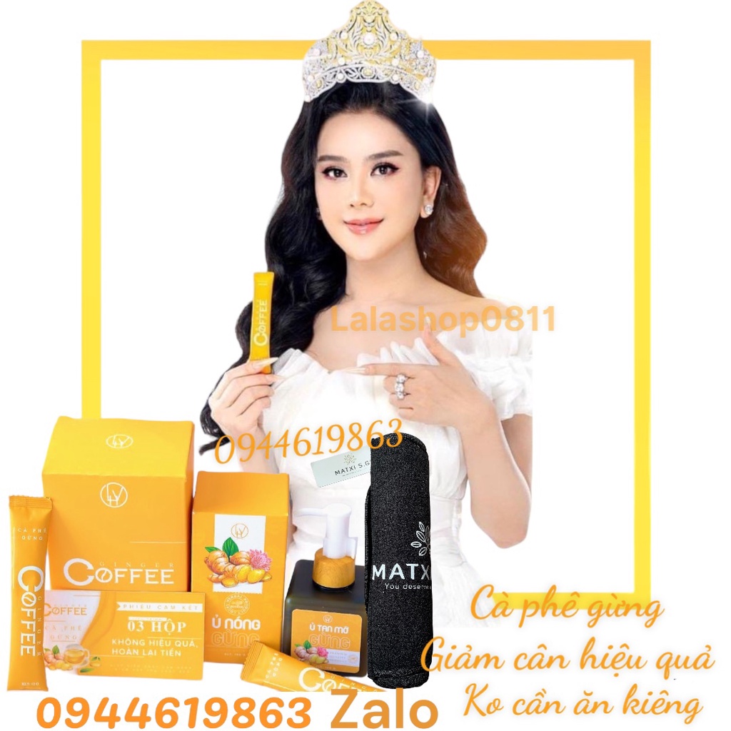 Cà Phê Gừng Giảm Cân Ginger Coffee Chính Hãng - 1 Hộp 20 gói