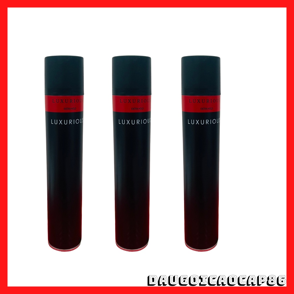Gôm xịt tóc Luxurious giá rẻ siêu cứng tạo kiểu nam nữ hàng chính hãng Nhật Bản