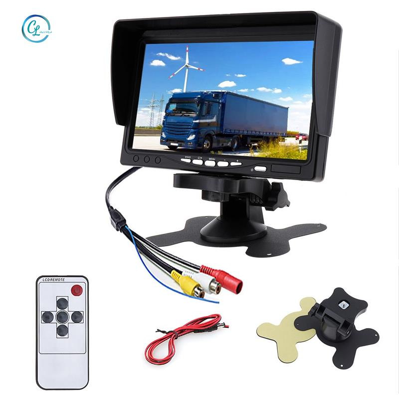Màn Hình LCD 12V-24V 7 Inch TFT Màu HD Cho Xe Hơi Xe Tải CCTV