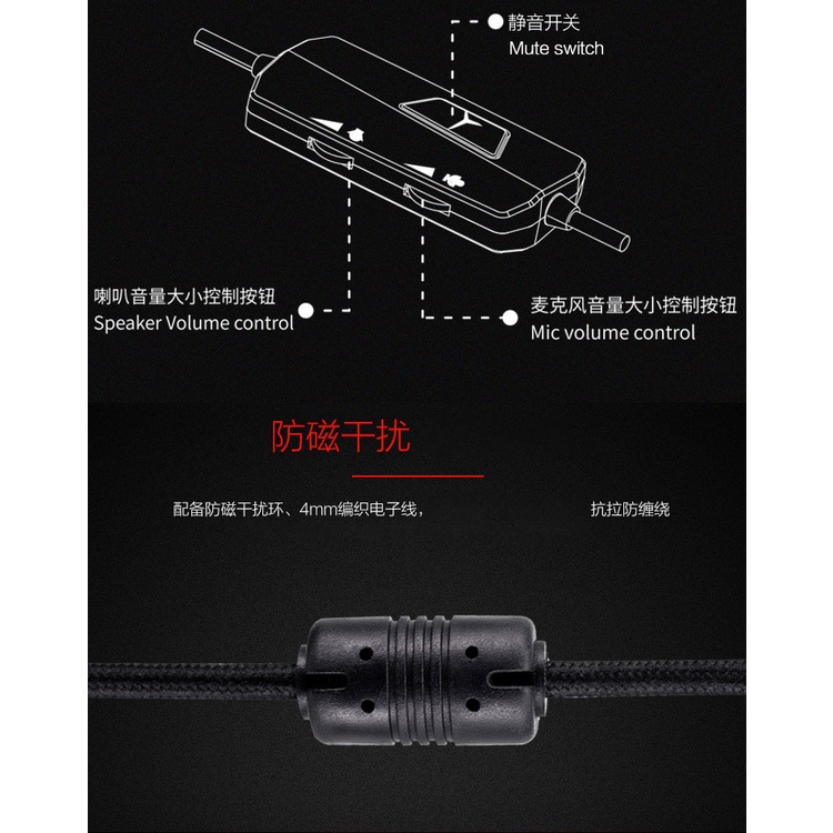 Tai nghe gaming Lenovo Legion Rescuer Y360, chính hãng, giả lập âm thanh vòm 7.1, hỗ trợ mic, bảo hành lên tới 12 tháng