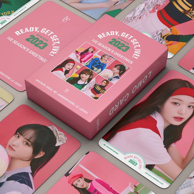 IVE Hộp 55 Ảnh LOMO Card Chúc Mừng Năm 2023