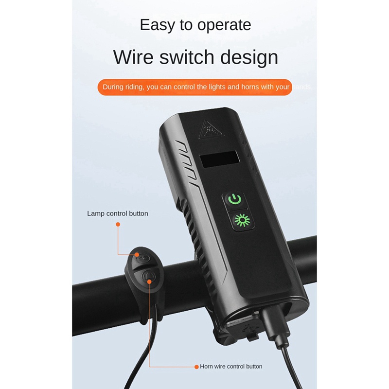 1 Bộ Đèn Pha Xe Đạp, Chất Liệu Hợp Kim Nhôm, Chống Thấm Nước