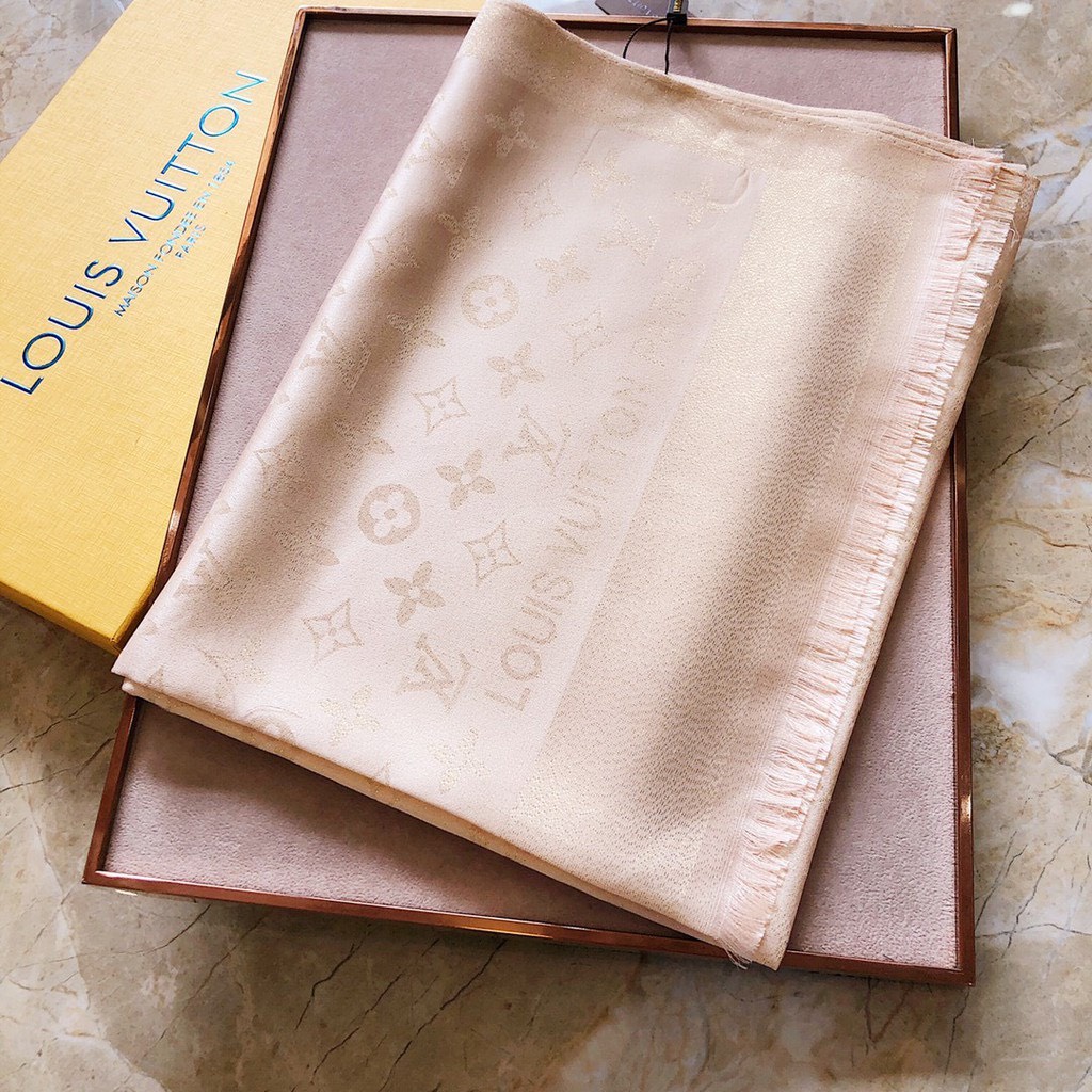 Khăn Lụa đũi ánh nhũ vàng bản dài 90x180cm - Khăn choàng hàng có sẵn