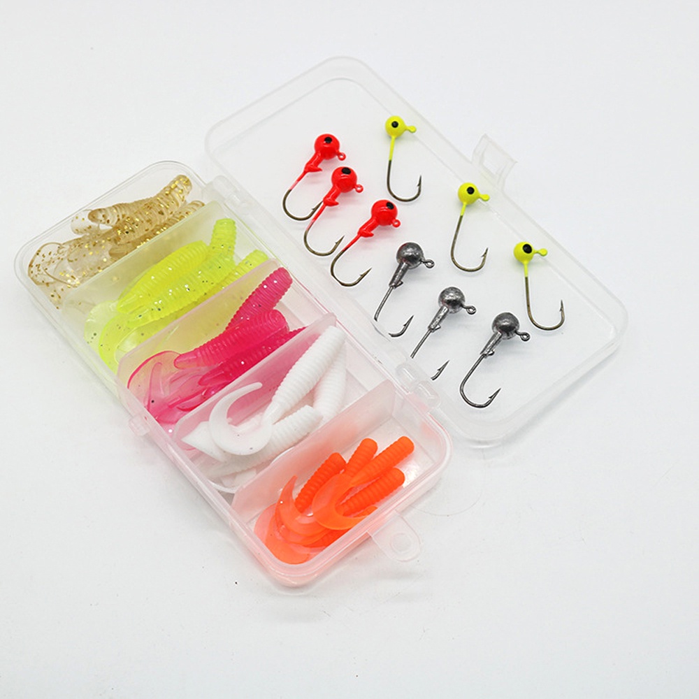 Hộp 35 Mồi Câu Cá Mềm Có Lưỡi Câu S2