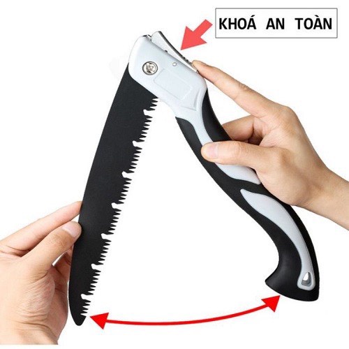 Cưa cầm tay gấp gọn lưỡi thép hợp kim SK5 Siêu Sắc