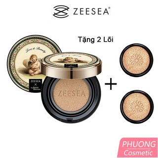 Cushion Kem BB ZEESEA Tự Nhiên Kiểu Anh Quốc Hãng Tặng 2 Lõi