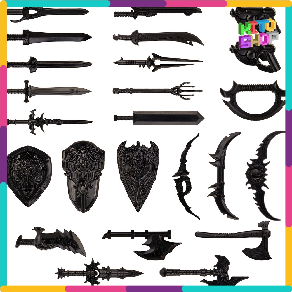 Đồ Chơi Lắp Ráp Minifigures Trang Bị Phụ Kiện Quân Lính Lá Chắn ARM058