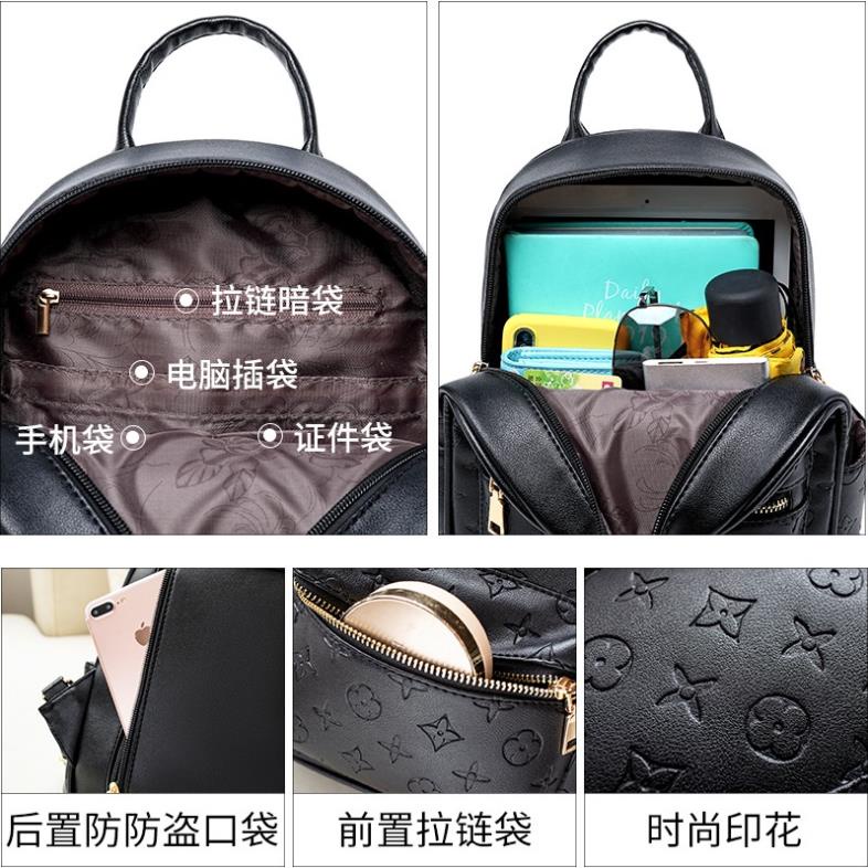 Balo MCM hoạ tiết Dập Nổi  siêu xinh