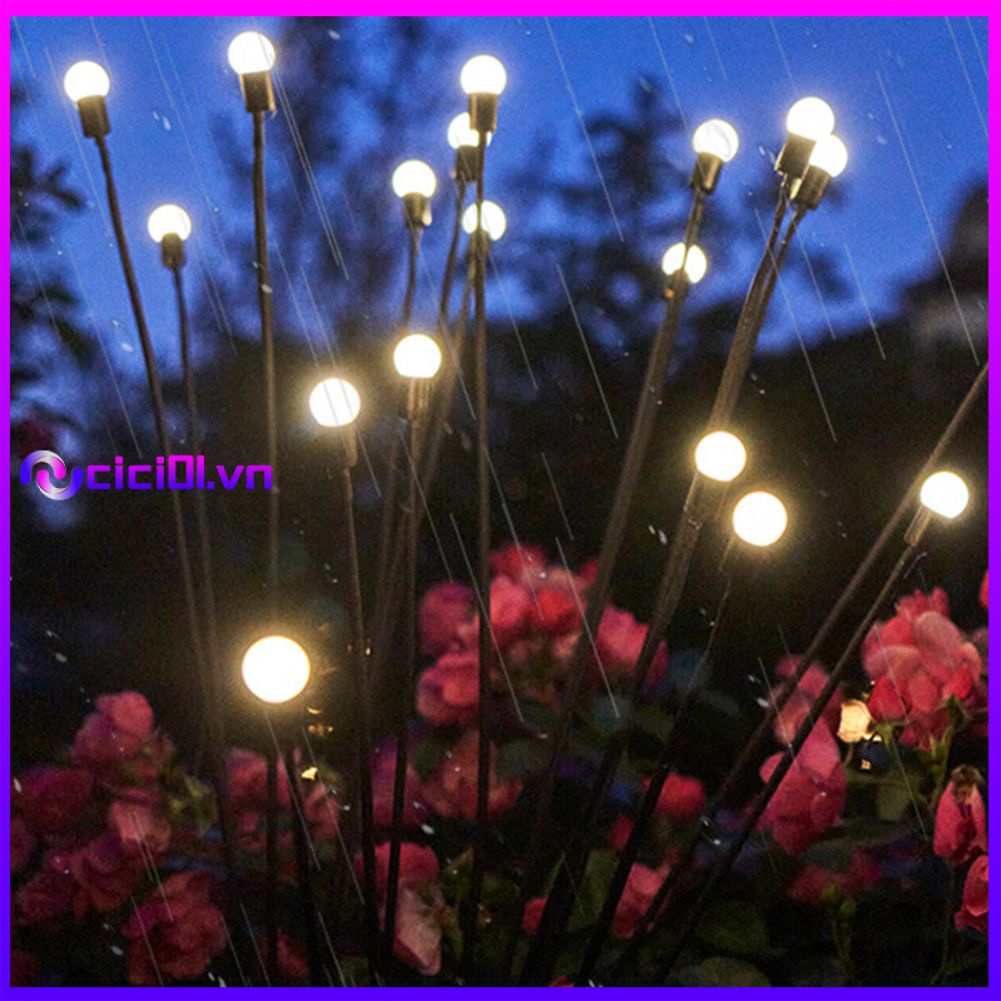 2 Chiếc Đèn Led Đom Đóm Năng Lượng Mặt Trời Ngoài Trời, Trang Trí Sân Vườn, Chống Nước, Pháo Hoa Sân Vườn, Bãi Cỏ Đom Đóm, Đèn Giáng Sinh Năm Mới