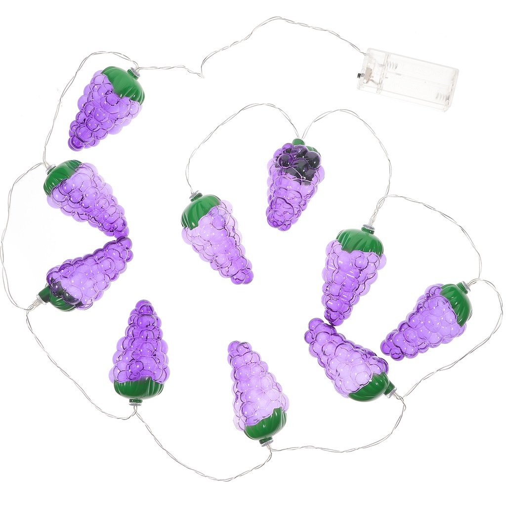 Dây Đèn LED 10 Bóng 1.5m Ánh Sáng Trắng Ấm Trang Trí Tiệc