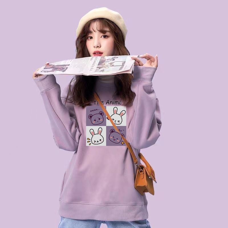 O khoa 'c Áo Khoác cardigan Có Mũ Dáng Rộng Lót Lông Cừu Dày Dặn Phong Cách Hàn Quốc Thời Trang Xuân Thu 2022 Mới