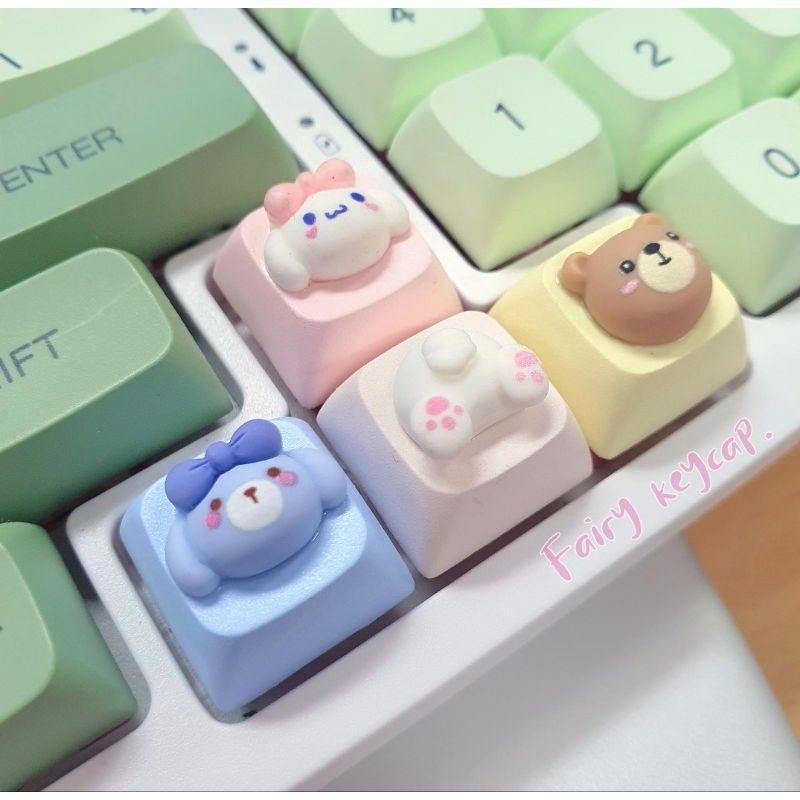 Keycap Siêu Cưng Gấu Cinnamoroll  NEW 2023 Phím XDA Phím Cơ PBT